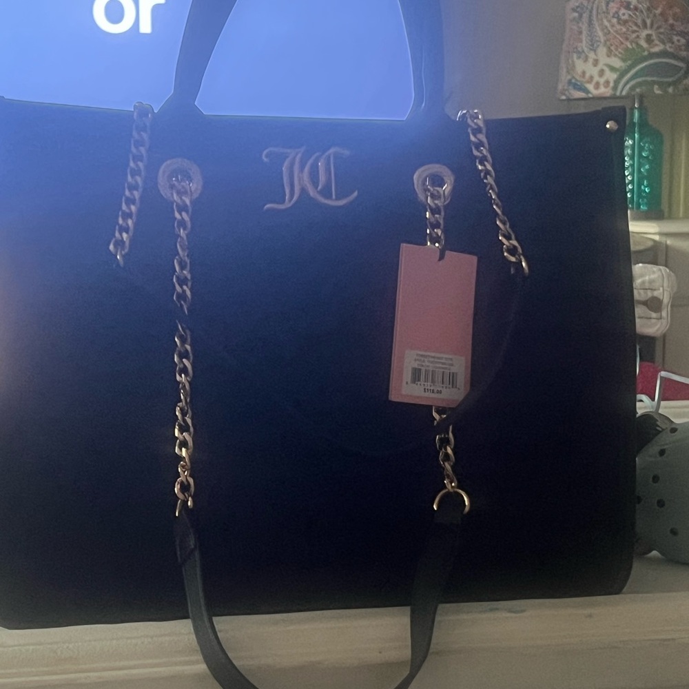 Juicy Couture Black and Gold Tote Bag NWT - Picture 4 of 6